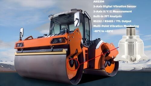 Latest company news about 3-осевой датчик вибрации AKG394 для мониторинга вибрации дорожного катка